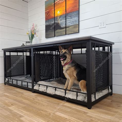 Raven X Large Double Xl Double Dog Kennel Furniture Xl Dog Crate