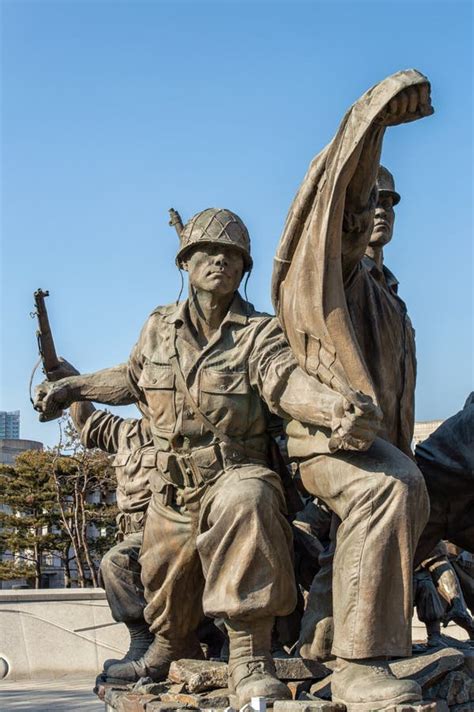 I Corpi Di Spedizione Scolpiscono Al Memoriale Di Guerra Della Corea