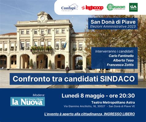 San Don Di Piave Confronto Tra Candidati Sindaco Confesercenti