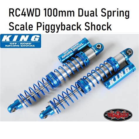 Jual Shock Rc4wd King Offroad 100mm Dual Spring Scale Piggyback Shock