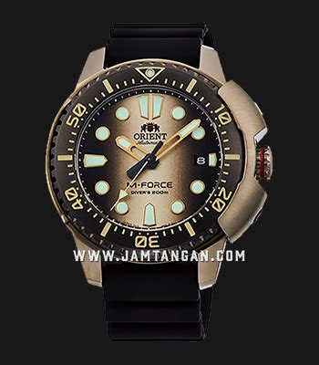 Orient M Force RA AC0L05G Divers Automatic Men Dual Tone Dial Black