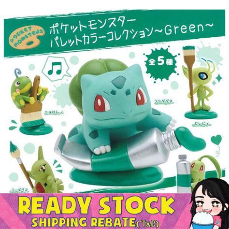 Kitan Club Pokemon Palette Color Collection Green Gashapongachapon