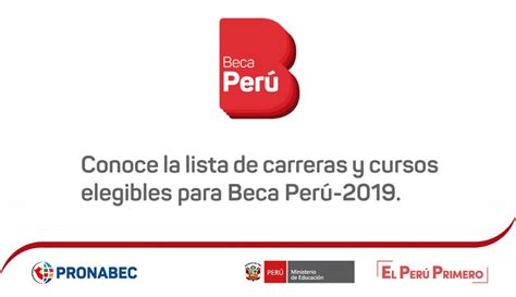 Beca Perú Conoce Todos Los Requisitos Y La Lista De Carreras Y Cursos