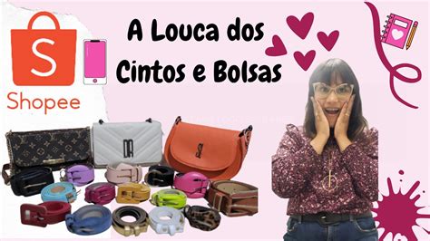 Comprinhas Shopee Cintos E Bolsas 🎀🛍 2°parte Youtube