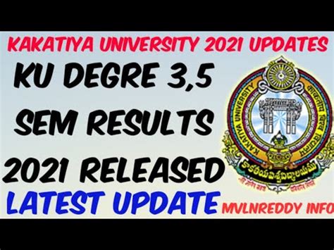 Kakatiya University Degree Sem Results Released Ku Degree