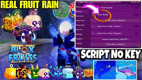 Script Blox Fruit Mobile No Key REAL FRUIT RAIN AUTO FARM RAID BONE