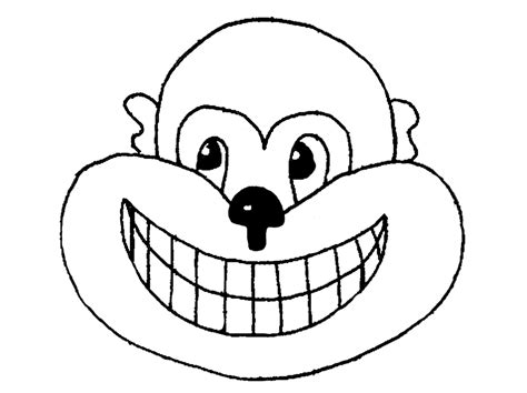 Printable Monkey Template - Coloring Home