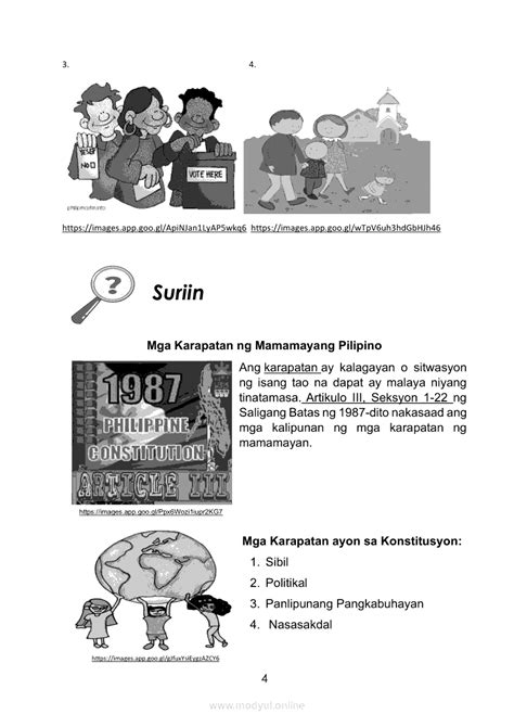 Mga Tungkulin Ng Mamamayang Pilipino Clip Art Satungkule