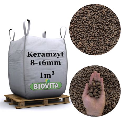 Big Bag Keramzyt Frakcja 8 16mm BIOVITA 1m3 5907813164033 Cena