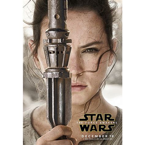 The Force Awakens Rey Movie Poster A Mighty Girl