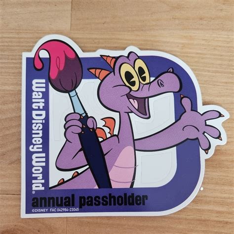 Disney Other Disney World Annual Passholder Magnet Figment Imagination Ap Authentic New 223