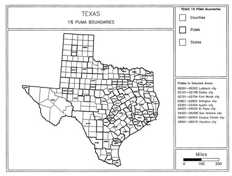 Ipums Usa 1990 Puma Maps Texas