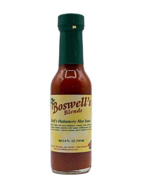 Hells Habanero Hot Sauce Boswells Beanery