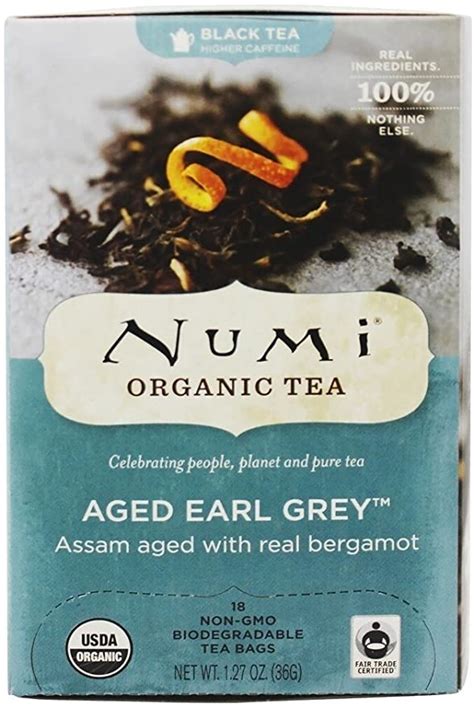 Black Tea Aged Earl Grey Numi Teas Bag Numi Tea Black Tea Numi