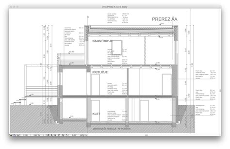 Predefined section plan of a building: drawing primitives with implicit ...