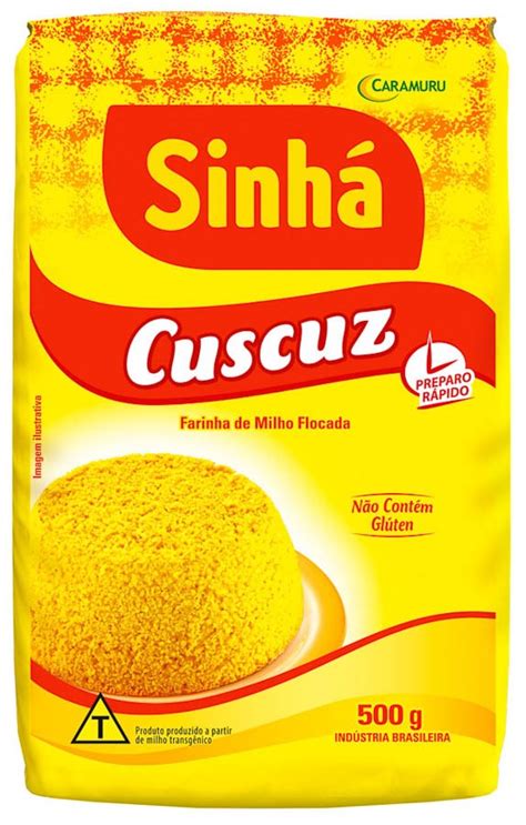 CUSCUZ FARINHA DE MILHO FLOCADA SINHÁ 500G Goiás Atacado Distribuidor