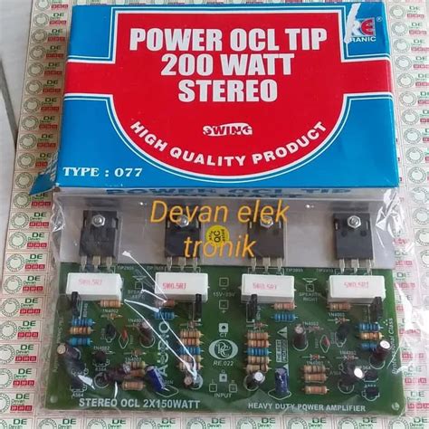 Kit Power Ocl Tip Watt Setereo Tipe Ranik Lazada Indonesia