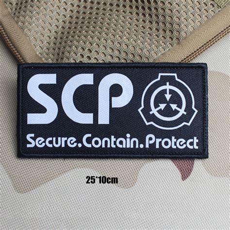 Scp Patch Scp Foundation Velcro Patch Secure Contain Protect Etsy