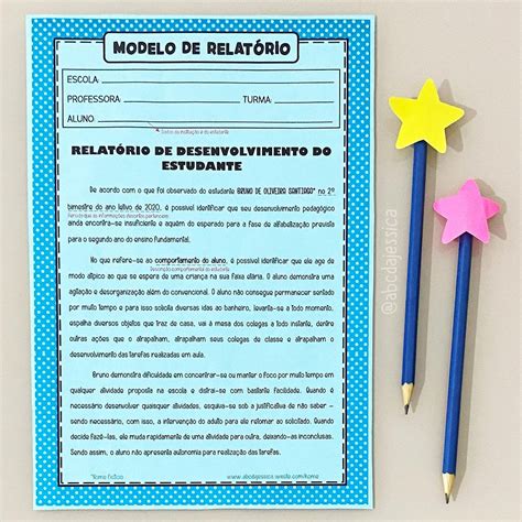 Relatório Para Criança Com Dificuldade De Aprendizagem