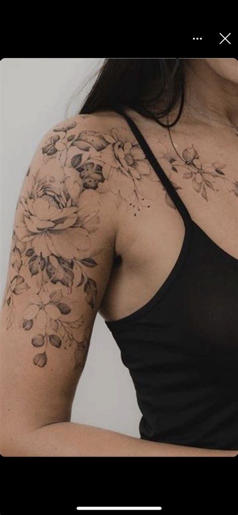 Pin by Artful hideout on Пионы Feminine shoulder tattoos Feminine