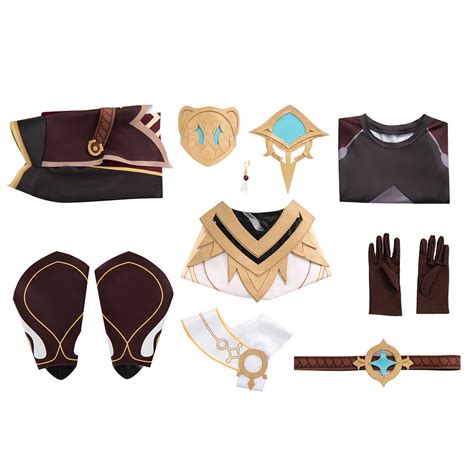 Genshin Impact Traveler Aether Cosplay Costume Outfits Halloween Carni ...