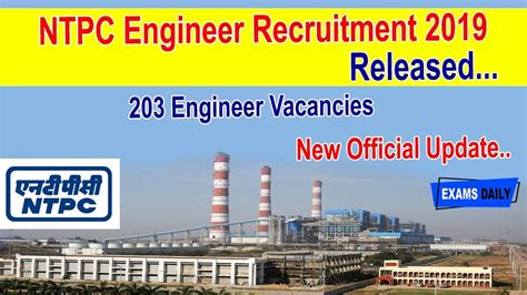 NTPC Recruitment 2019 NTPC Engineer Recruitment 2019 203 Engineer