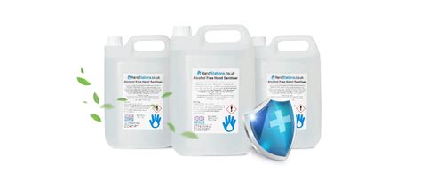 Alcohol Free Hand Sanitiser Liquid 5 Litre Refill Handstations