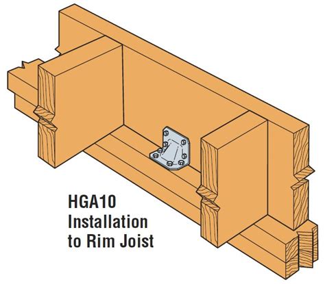 Simpson Strong Tie Hga10kt Gusset Angle Bracket Kit 10 Hga10s Wscrews