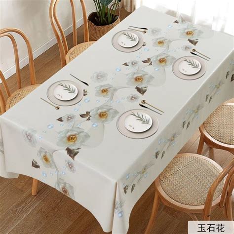 Tablecloth Waterproof Oilproof Heatproof Disposable Square Table Nordic Ins Rectangular Coffee