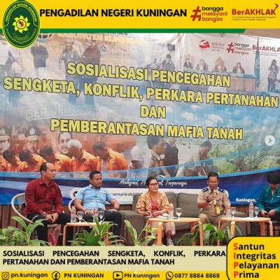 Sosialisasi Pencegahan Sengketa Konflik Perkara Pertanahan Dan