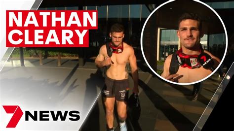 Penrith Panthers captain Nathan Cleary speaks outside leagues club ...