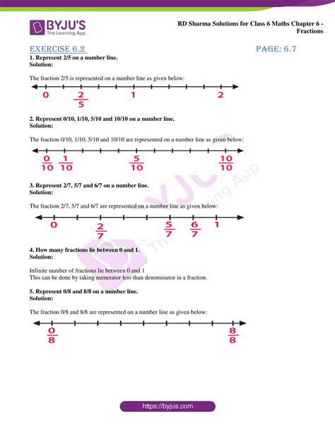 RD Sharma Solutions For Class 6 Chapter 6 Fraction PDF For Free