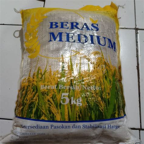 Jual Beras Medium 5kg Beras Bulog 5 Kg Shopee Indonesia