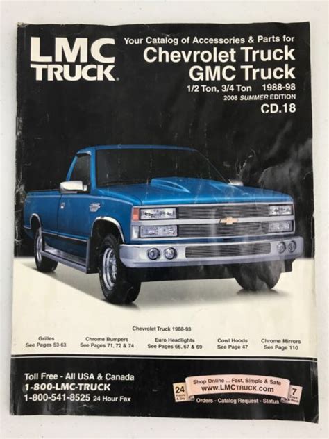 Lmc Truck Catalog Chevy 1985