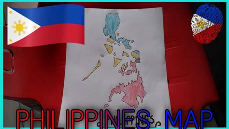 VLOG 7 How To Draw The PHILIPPINES MAP Simple And Easy Drawing