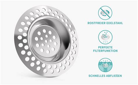 Engelbach Abflusssieb Mit Universeller Passform Er Set Ideal Als