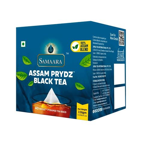 Samaara Pyramid Assam Black Tea 40 Bags Black Assam Tea Bags 40 Pcs