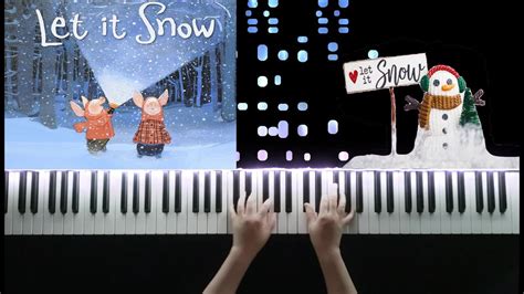 Let It Snow Jazz Christmas Piano Cover Piano Tutorial With Snow