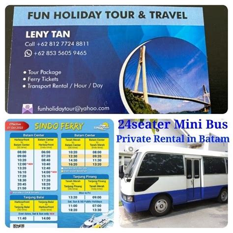 SINGAPORE - TANJUNG BALAI SINDO FERRY TICKET, Tickets & Vouchers ...