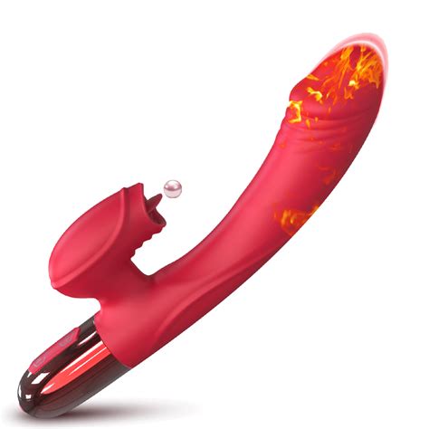 Licking Powerful Vibration Heating Rabbit Vibrator G Spot Vibrators Dildo Clitoral Stimulator
