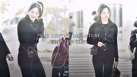 Minji Airport Departure Twixtors Clips 240121 YouTube