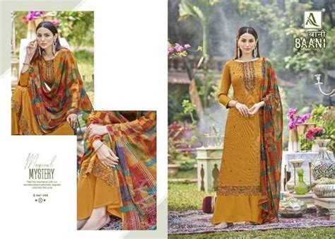 Pure Zam Embroidered Alok Suit Make In India Baani Summer Collection