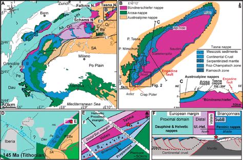 A Tectonic Map Of The Western And Central Alps From Mohn Et Al