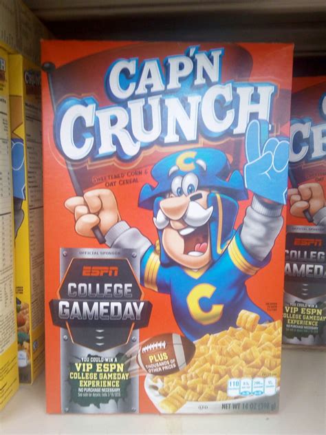 Promotion 2017 Capn Crunch Espn College Gameday Cereal Wiki Fandom