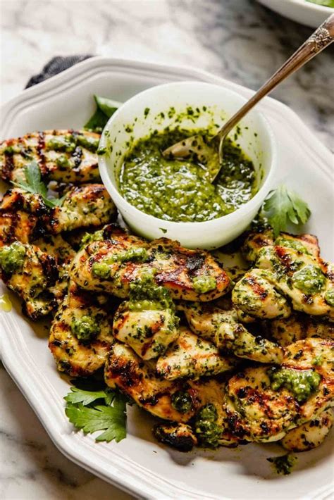 Grilled Chimichurri Chicken Breasts Or Thighs — Zestful Kitchen