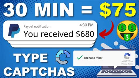 Earn 75 In 30 Minutes Typing CAPTCHAs Make Money Online 2023 YouTube