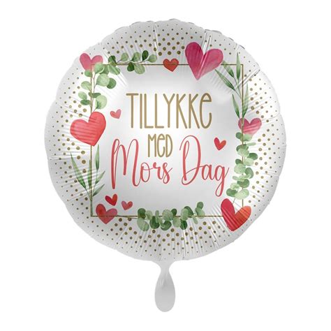 Tillykke Med Mors Dag Folieballon til 39 kr på Temashop dk