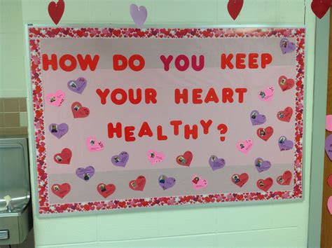 Healthy Heart School Bulletin Boards Healthy Heart Middle School Elementary Teaching High