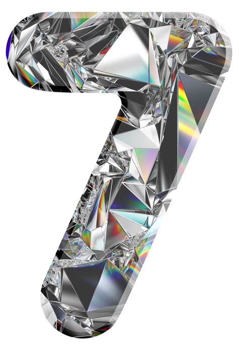 Holographic Diamond Numbers 37304084 Png