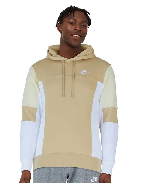 Nike Mens Colour Block Hoodie Yellow Life Style Sports Eu